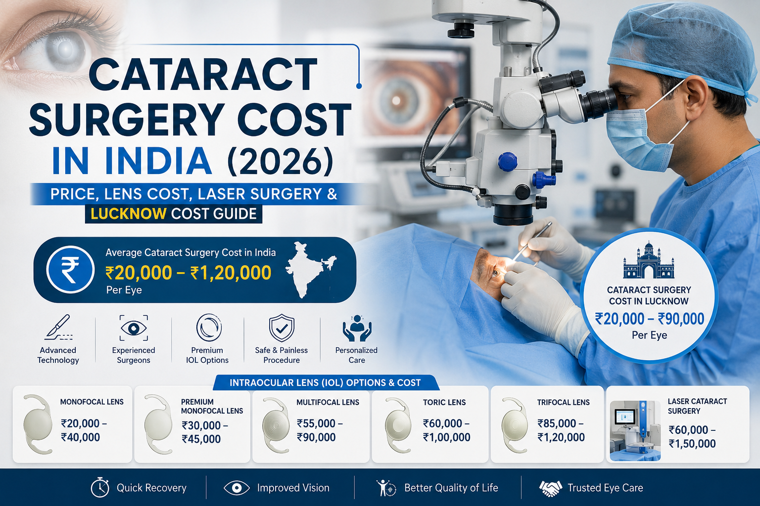 Cataract Surgery Cost in India