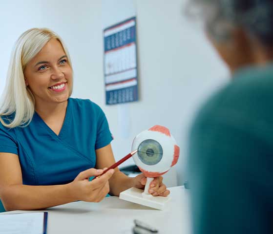 Doctor consultation and eye examination at Klarity Eye Care Hospital
