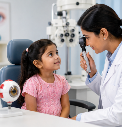 Pediatric Eye Care Examination at Klarity Eye Care Hospital Lucknow
